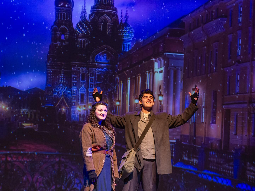 Theatre performance with lighting design